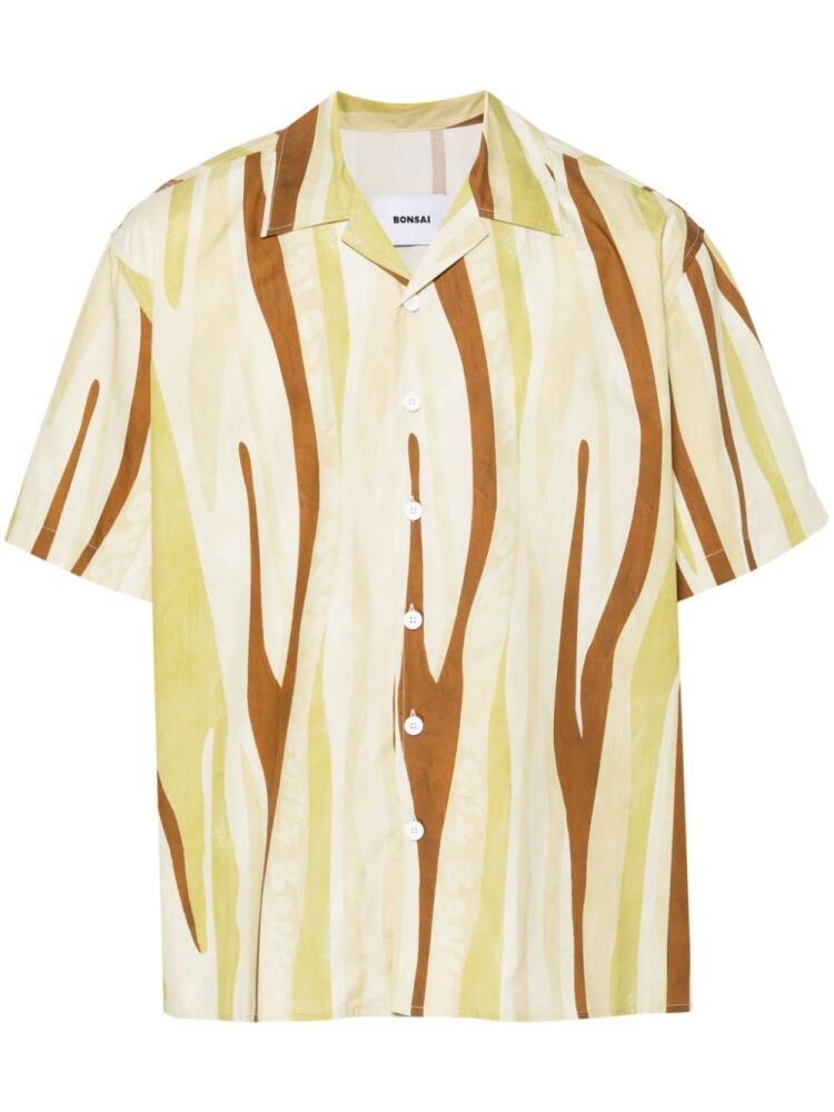 Bonsai abstract-print shirt - Yellow Cover