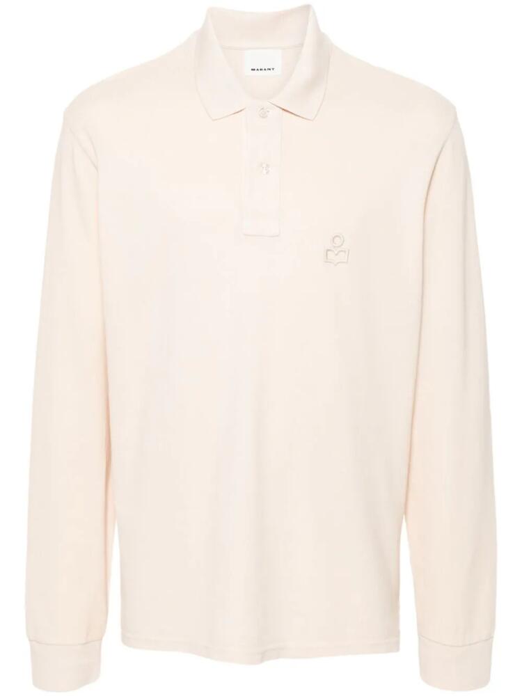 MARANT logo-embroidered polo shirt - Neutrals Cover