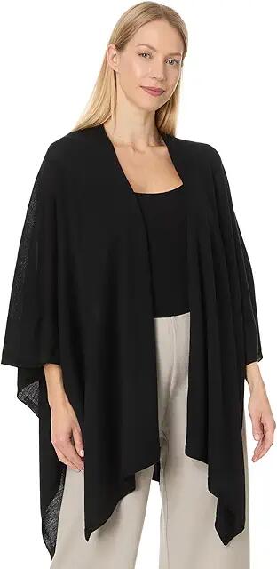 Eileen Fisher Serape (Black) Women's Sweater Cover