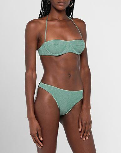 Circus Hotel Woman Bikini Light green Cotton, Polyester, Polyamide Cover