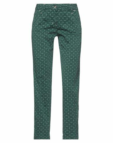 Jacob Cohёn Woman Pants Green Cotton, Elastane Cover