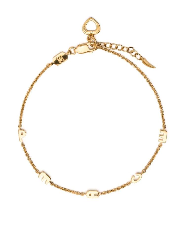 Missoma peace-charm bracelet - Gold Cover