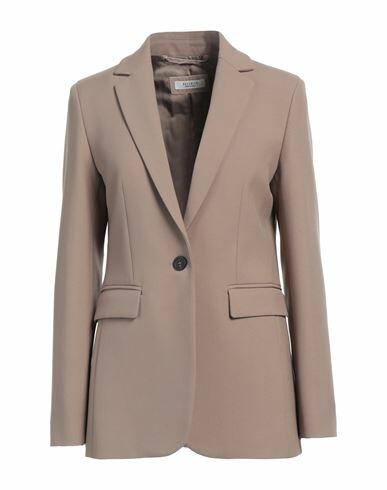 Peserico Woman Blazer Khaki Polyester, Viscose, Cotton, Elastane Cover