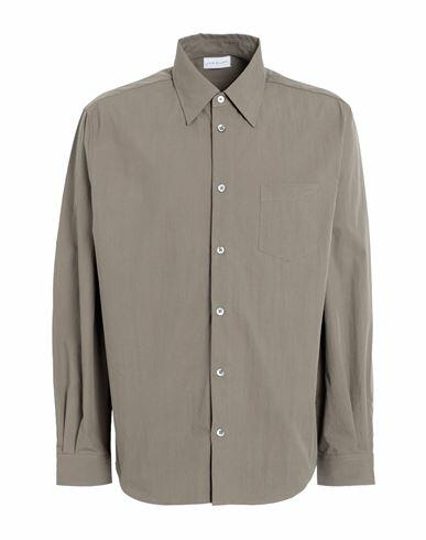 John Elliott Man Shirt Grey Cotton, Nylon Cover