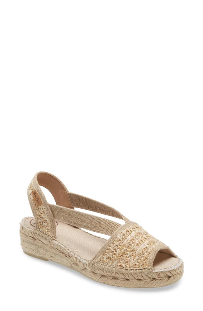 Toni Pons Estel Espadrille Sandal in Natural Woven Fabric Cover