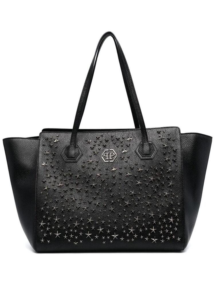 Philipp Plein star stud embellished tote bag - Black Cover