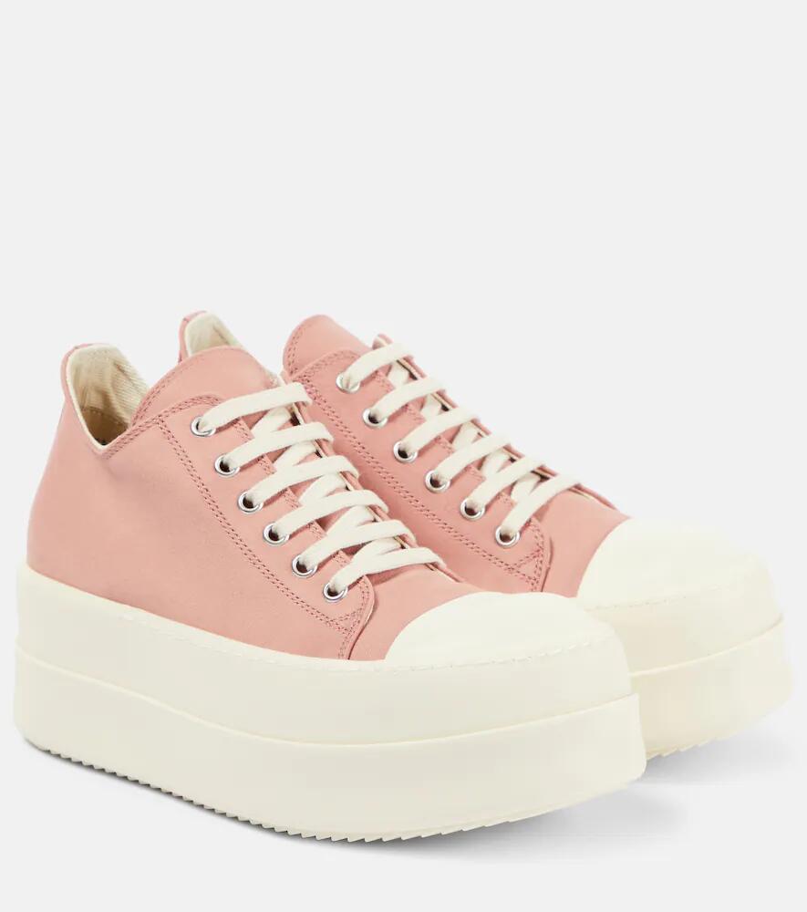 Rick Owens DRKSHDW canvas low-top sneakers Cover