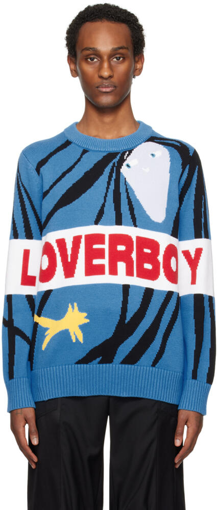 Charles Jeffrey LOVERBOY Blue 'Loverboy' Sweater Cover