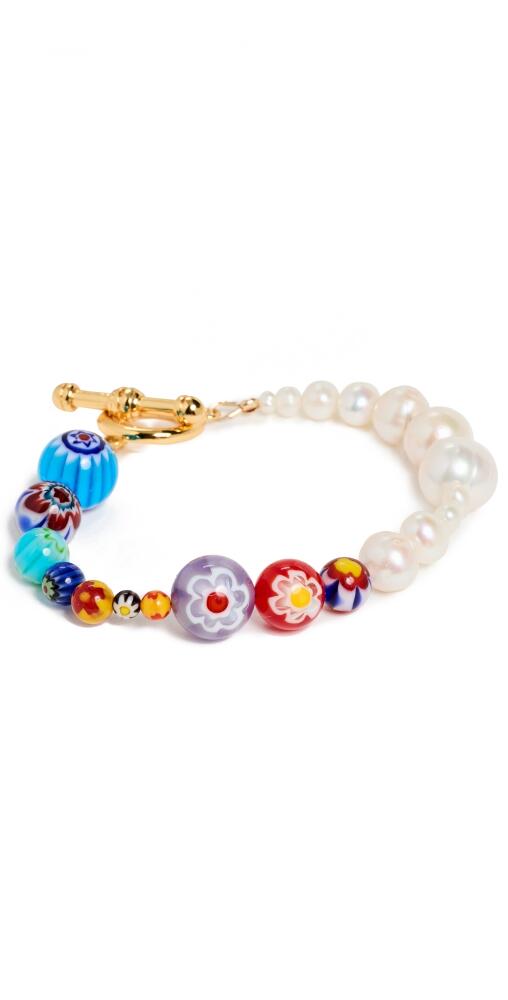 Brinker + Eliza Glass Half Full Bracelet Pearl Multi Cover