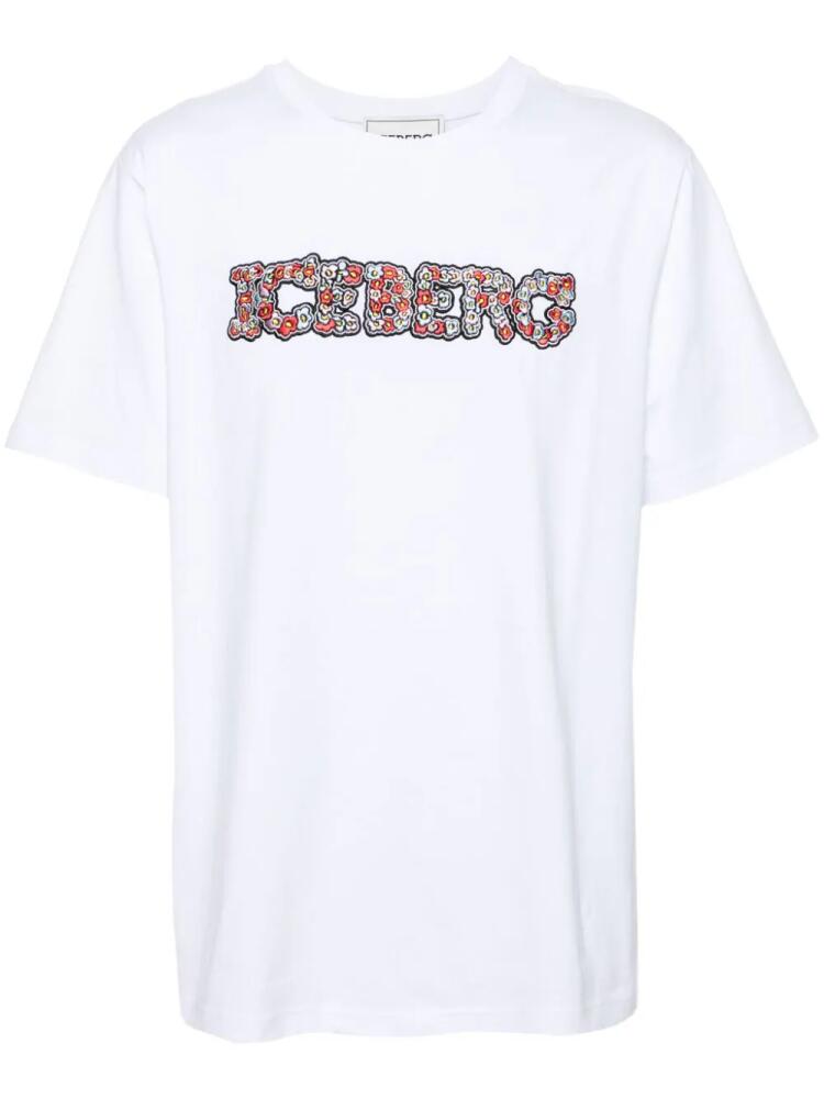 Iceberg 5D logo-embroidered T-shirt - White Cover