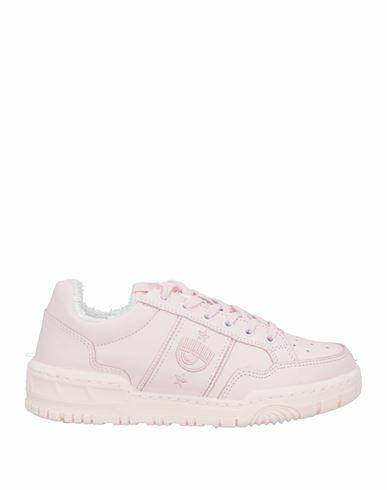 Chiara Ferragni Woman Sneakers Light pink Leather Cover