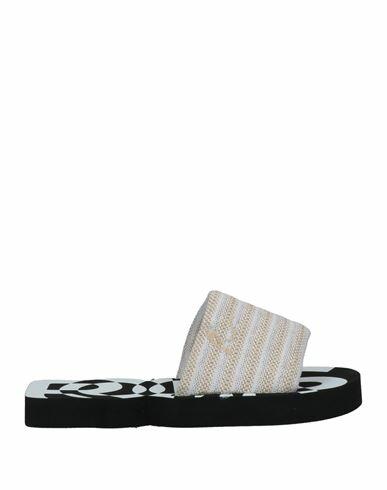 Rochas Woman Sandals Ivory Textile fibers Cover