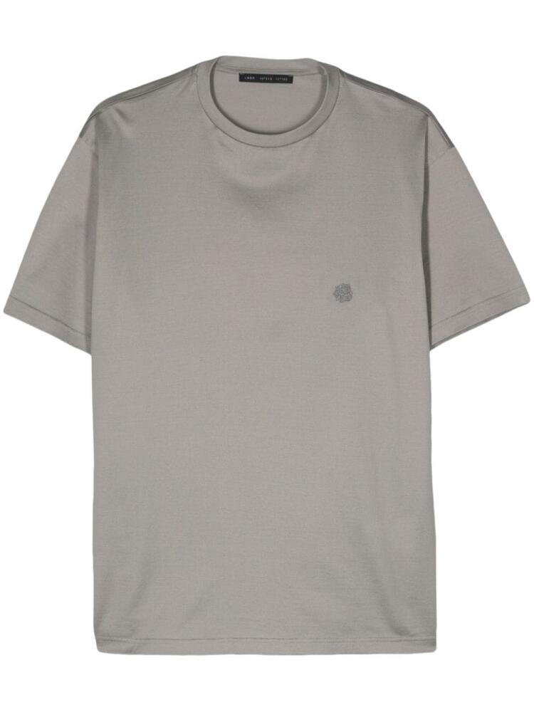 Low Brand embroidered-logo cotton T-shirt - Grey Cover