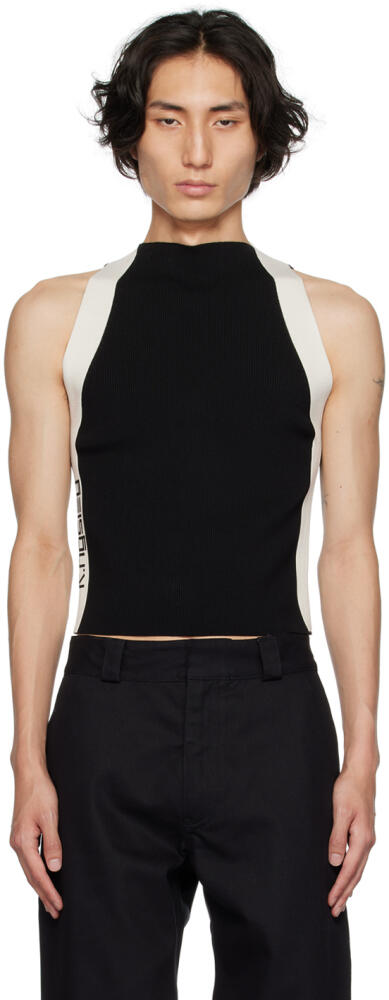 K.NGSLEY Black Banded Tank Top Cover