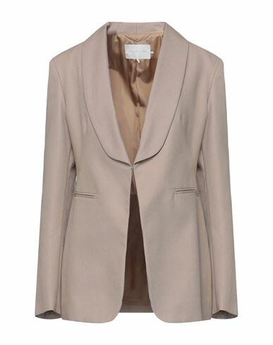 L' Autre Chose Woman Blazer Khaki Cotton Cover