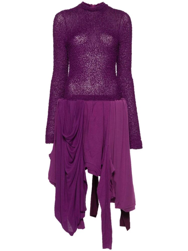 Acne Studios layered asymmetric dress - Purple Cover