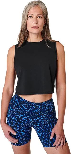 Sweaty Betty Breathe Easy Crop Muscle Tank (Black) Women's Clothing Cover