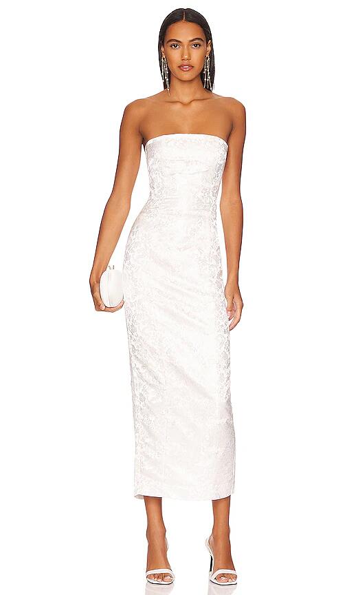 SAU LEE Jennifer Dress in White Cover