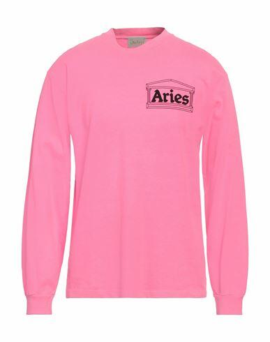 Aries Man T-shirt Fuchsia Cotton Cover