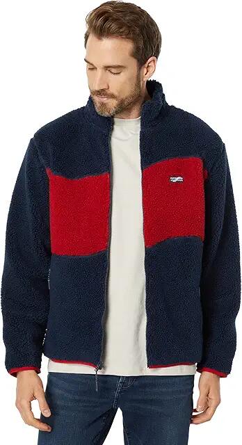 Fair Harbor The Bayshore Fleece (Red Big Wave) Men's Clothing Cover