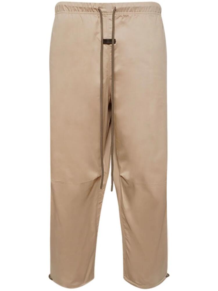 FEAR OF GOD ESSENTIALS cotton-twill lounge trousers - Neutrals Cover