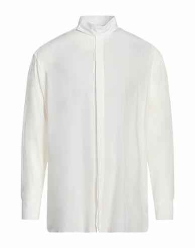 Dunhill Man Shirt White Silk Cover