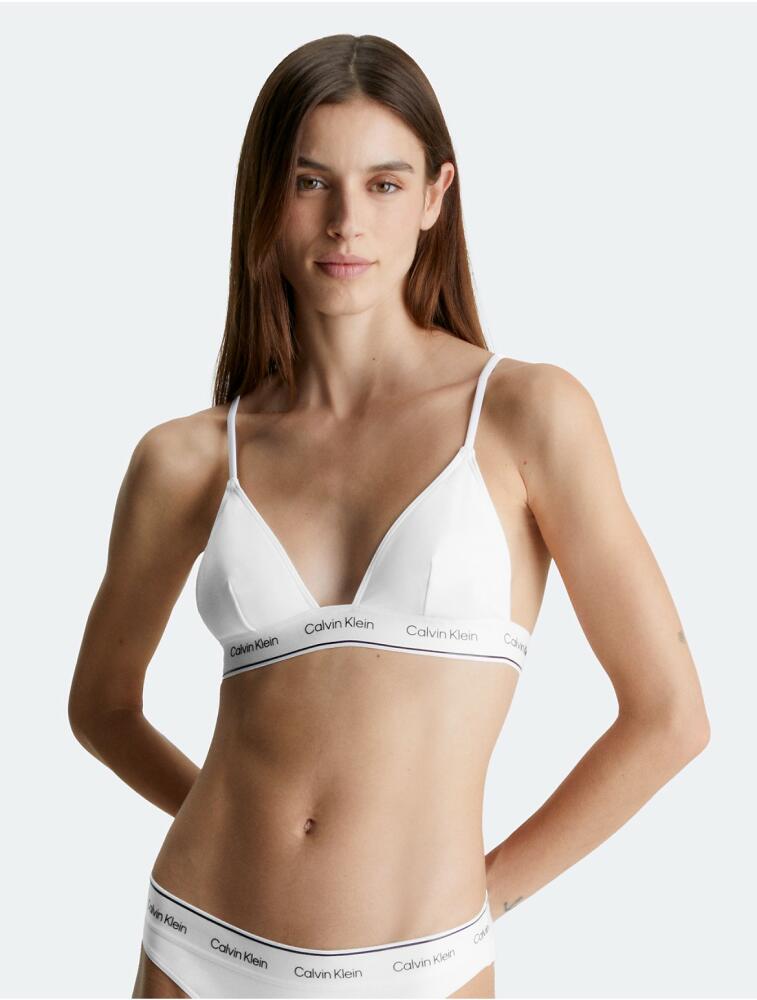 Calvin Klein Women's Legacy Triangle Bikini Top - White Cover