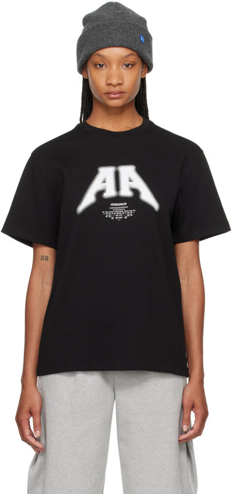 ADER error Black Embroidered T-Shirt Cover