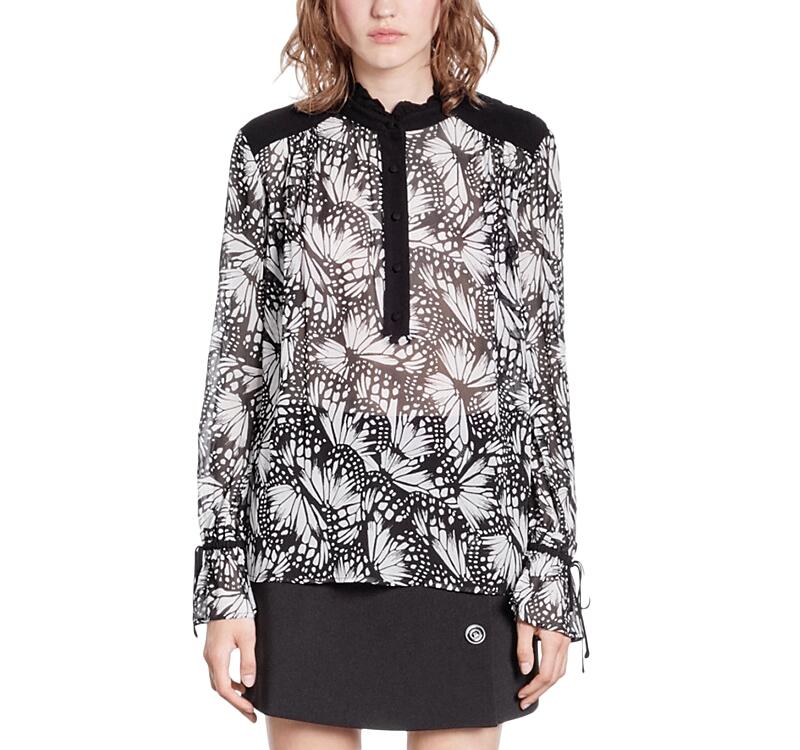 The Kooples Messy Butterfly Blouse Cover