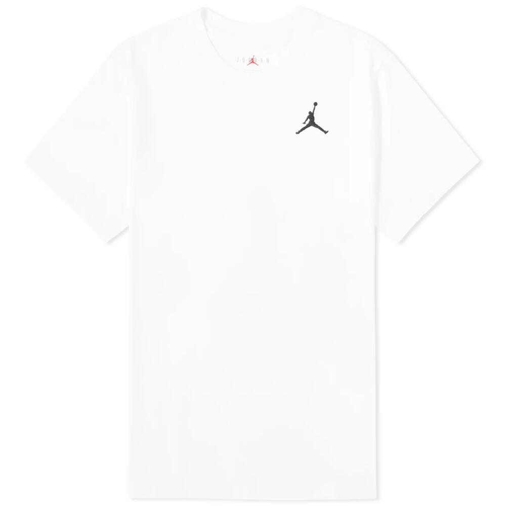 Air Jordan Men's Jumpman Emblem T-Shirt in White Cover