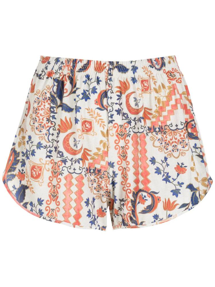 Lygia & Nanny Lee tile-print shorts - Neutrals Cover