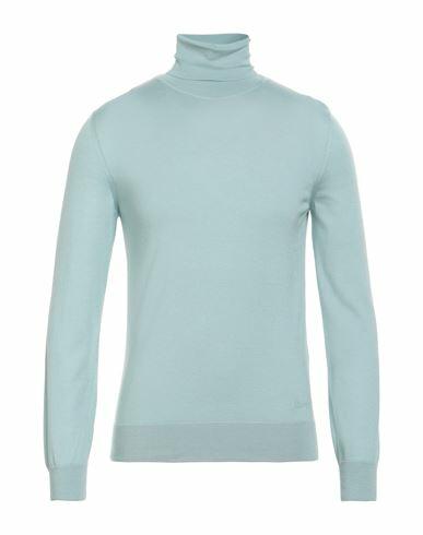 Brioni Man Turtleneck Light green Cashmere, Silk Cover