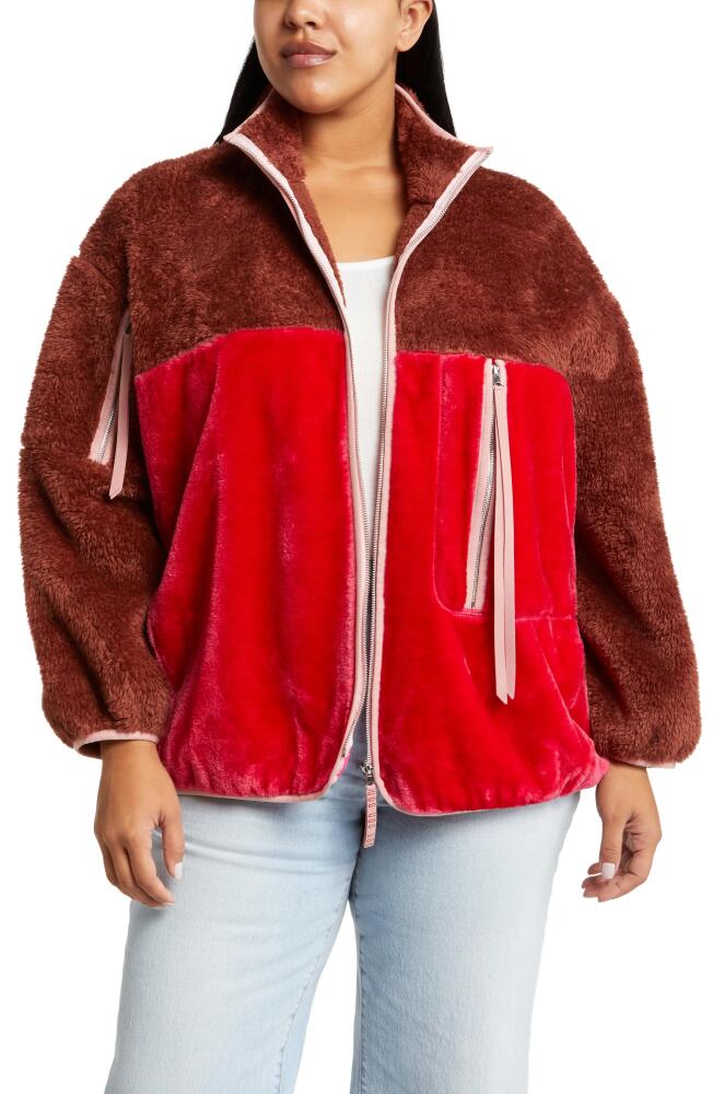 UGG(r) Marlene II Fleece Jacket in Cherrywood /Cerise Cover