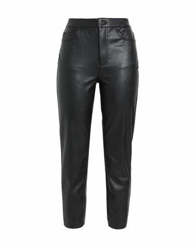 Vero Moda Woman Pants Black Polyester, Elastane, Polyurethane coated Cover