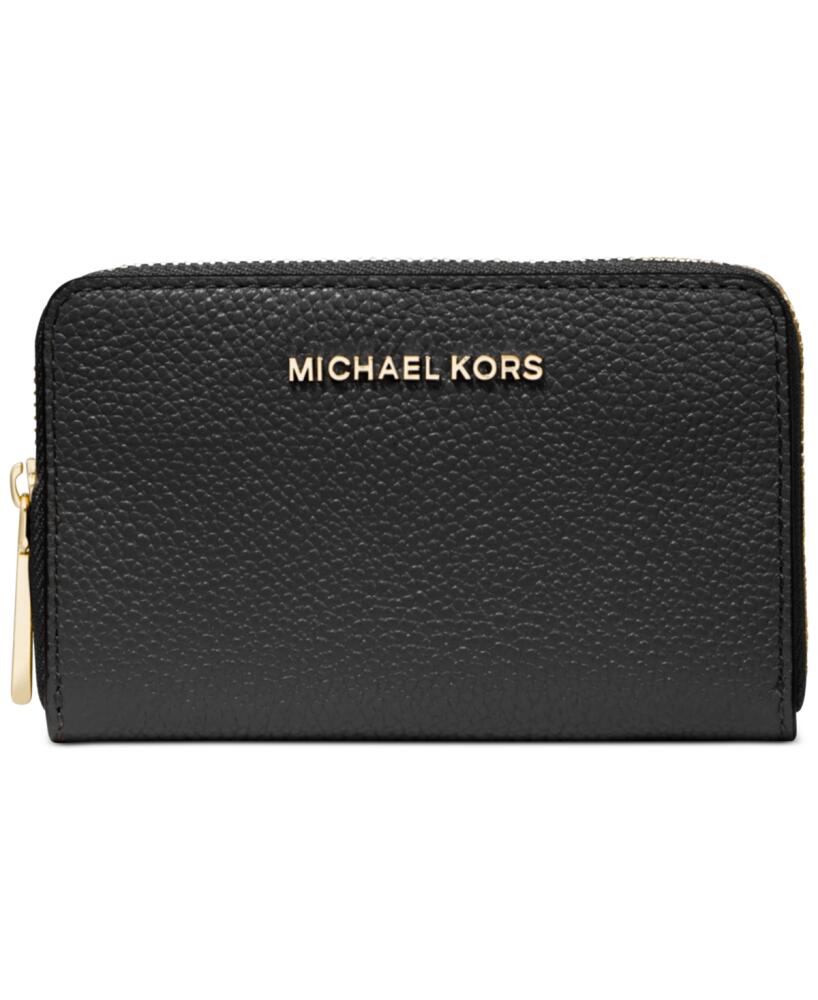 Michael Michael Kors Jet Set Small Zip Around Card Case - Black/Gold Cover