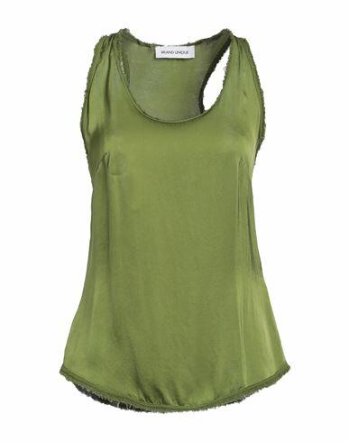 Brand Unique Woman Top Military green Viscose Cover