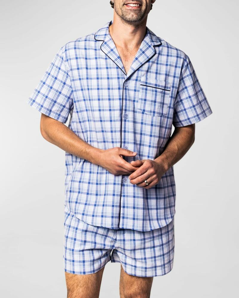 Petite Plume Men's Seafarer Tartan Short Pajama Set Cover