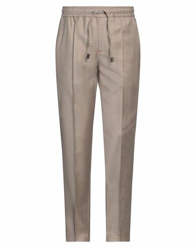 Isaia Man Pants Beige Wool Cover