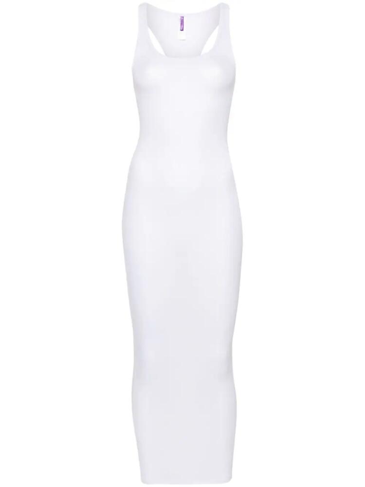 Maison Close La Femme Amazone ribbed midi dress - White Cover