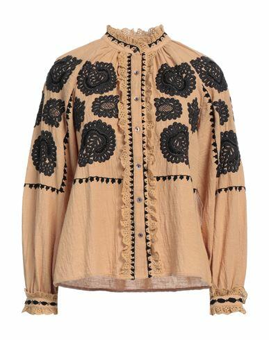 Antik Batik Woman Shirt Camel Cotton Cover