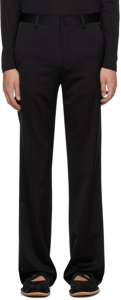 Dries Van Noten Black Creased Trousers Cover