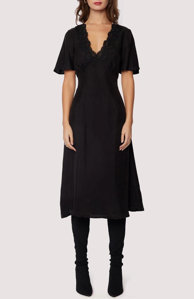 Lost + Wander Lauretta Midi A-Line Dress in Black Cover