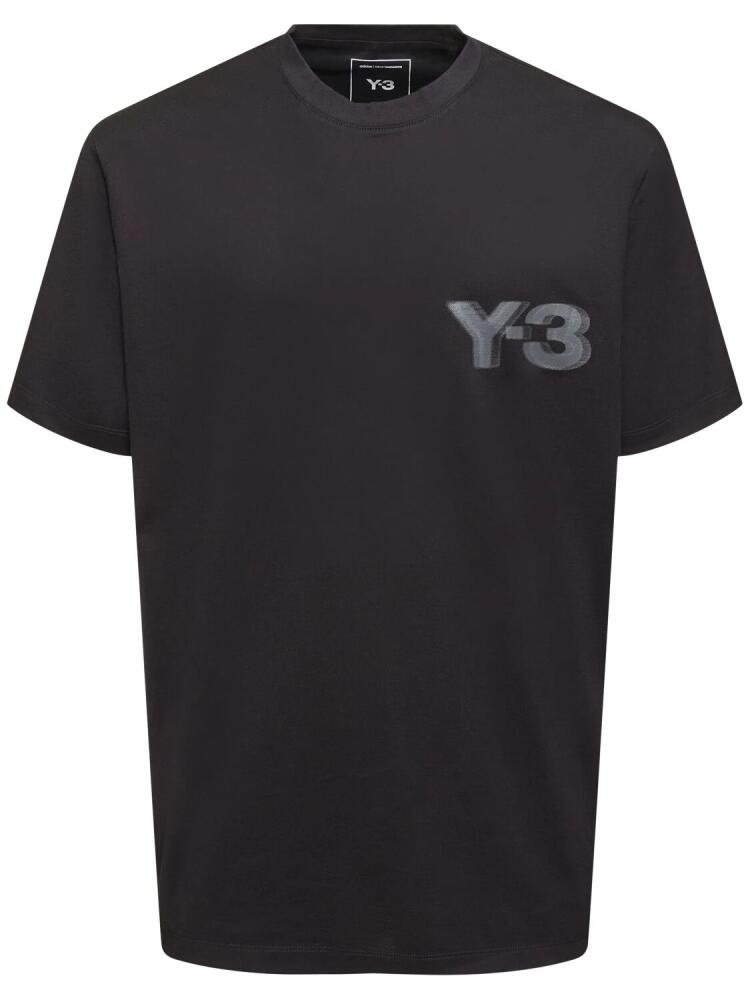 Y-3 Logo Cotton Short-sleeved T-shirt Cover