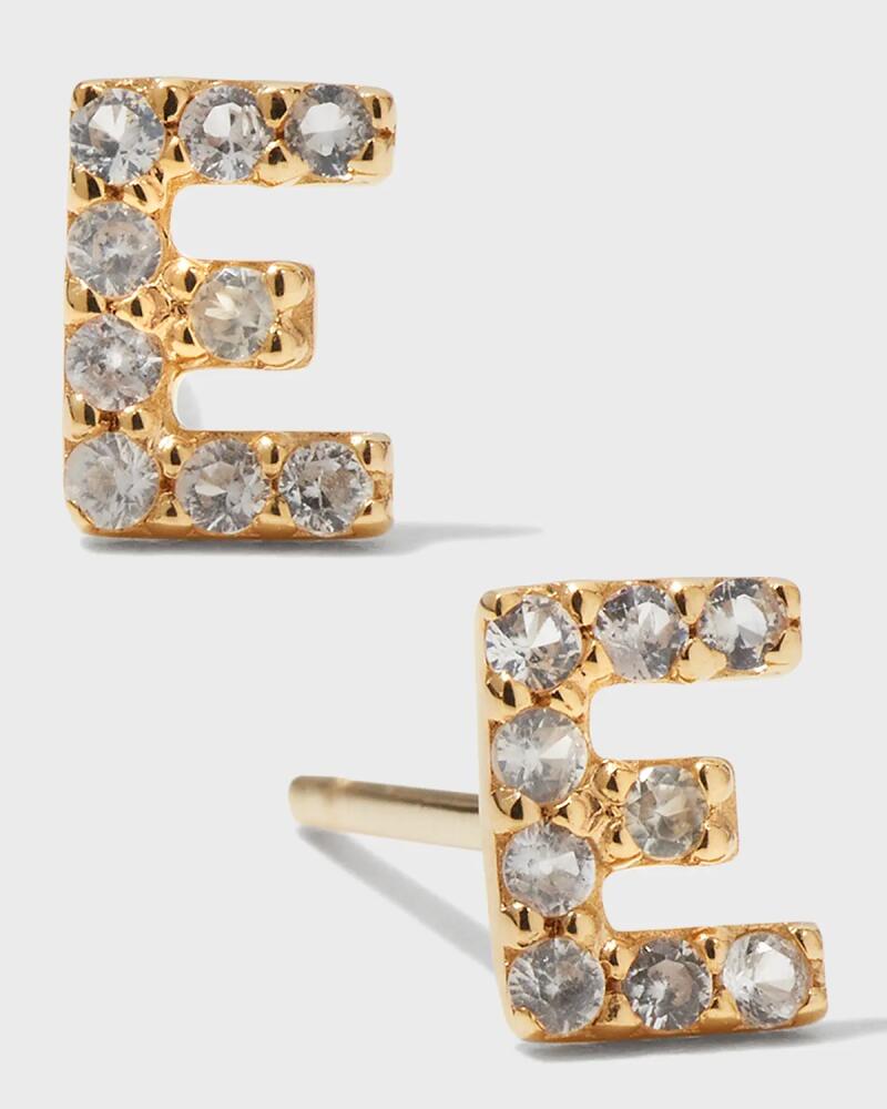 Tai White Sapphire Initial Stud Earring, Single Cover