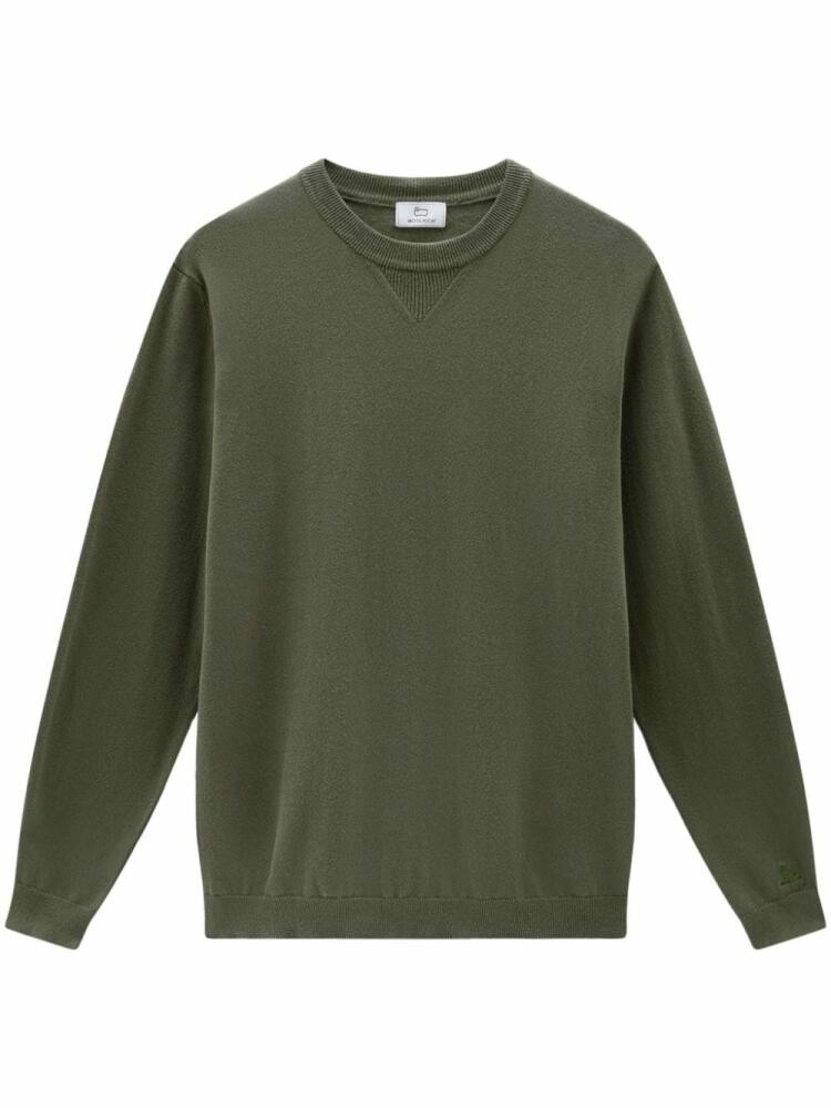 Woolrich logo-embroidered jumper - Green Cover