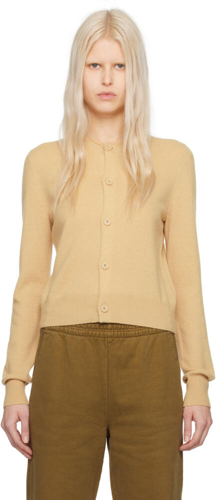 Acne Studios Beige Crewneck Cardigan Cover