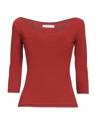 Chiara Boni La Petite Robe Woman T-shirt Rust Polyamide, Elastane Cover