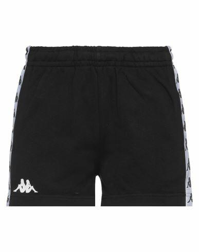 Kappa Woman Shorts & Bermuda Shorts Black Cotton, Polyester Cover