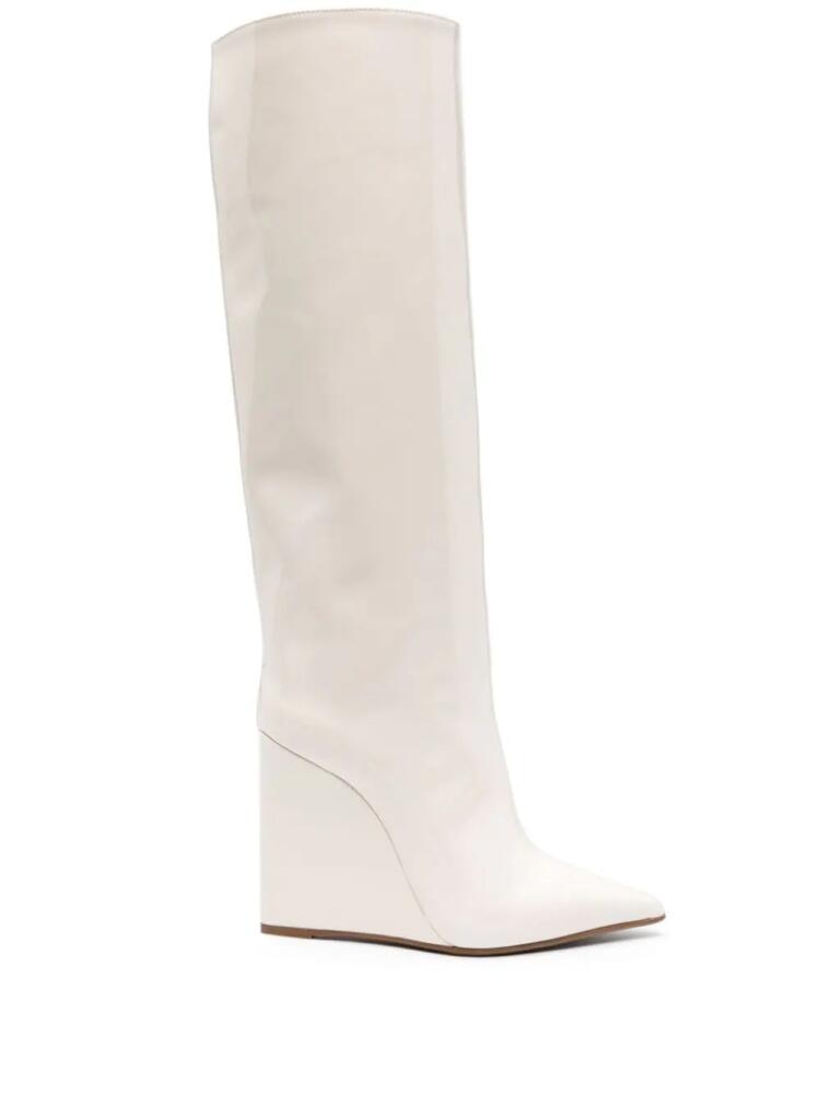 Le Silla Kira 120mm patent wedge boots - Neutrals Cover