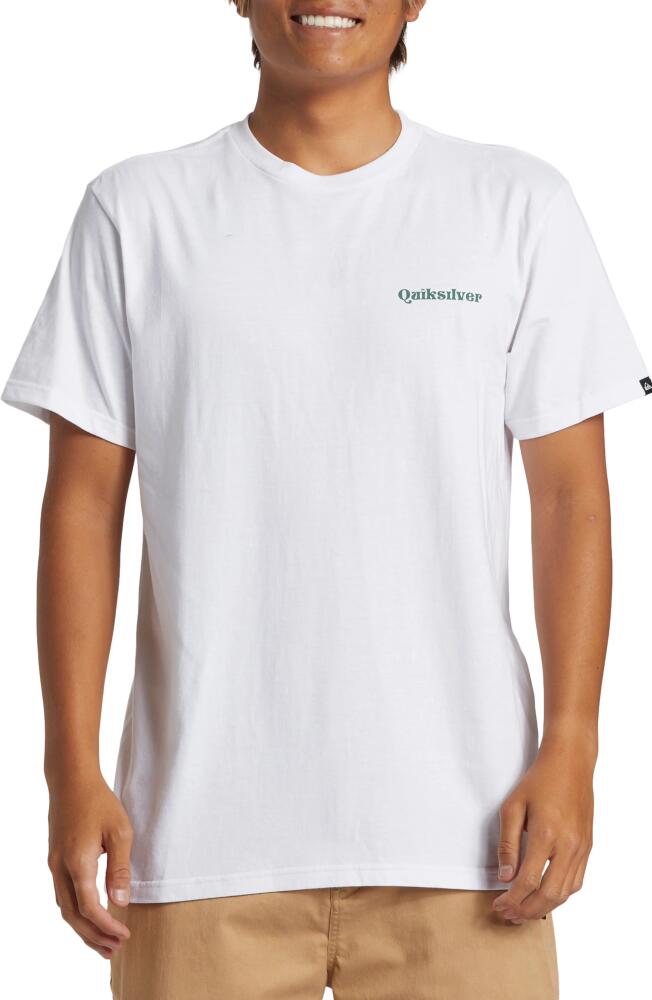 Quiksilver Jungleman Graphic T-Shirt in White Cover